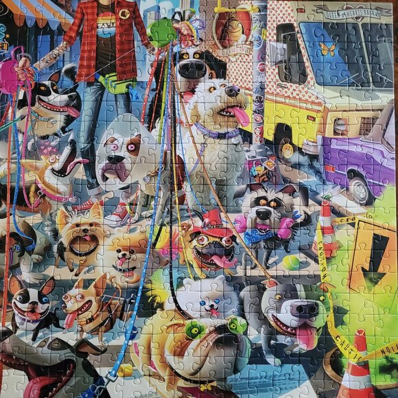 Ravensburger 500 Piece Puzzle - "The Dog Walker" - Picture 4 of 7